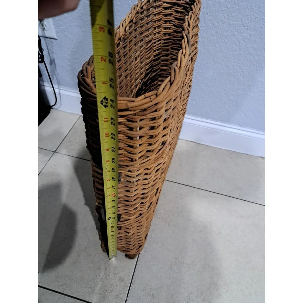 Rare WW2 German Army Wicker Artillery Basket‎ Ammo Shell Carrier Holds 4 Shells